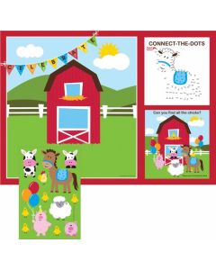Set de table - stickers animaux de la ferme  x8
