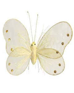 Papillons organdi - jaune