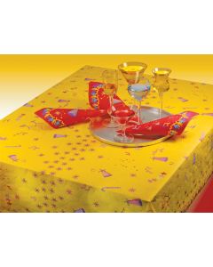 Serviettes anniversaire sarbacane - jaune