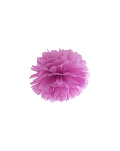 Pompon de papier buvard prune - 25 cm