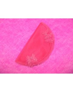 Ronds d'organza avec motifs - fuchsia