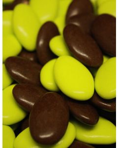 Dragées chocolat couleur anis chocolat 