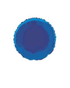 Ballon hélium forme ronde - bleu foncé