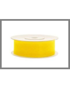 Ruban organdi 19 mm - jaune