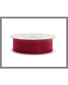 Ruban organdi 19 mm - rouge