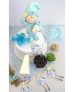 Gâteau à dragées Bébé Bleu - 25 parts 