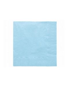 20 Serviettes jetables bleu