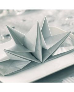 20 serviettes en papier couleur argent à prix discount