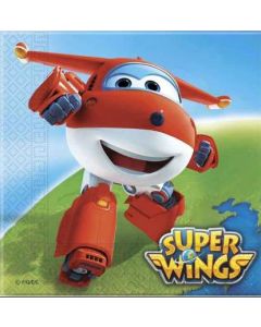 20 serviettes en papier Super wings pas chères