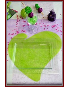 Set de table coeur anis