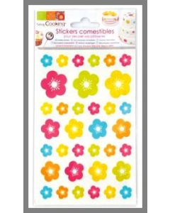 Stickers alimentaires "fleurs"