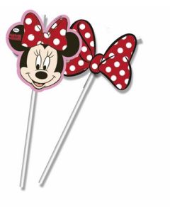 6 pailles à médaillon - Minnie Pois 