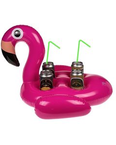 Support gonflable pour canettes - flamant rose à prix discount