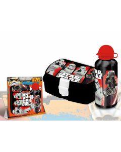 Set boite goûter et gourde alu noir – Star Wars