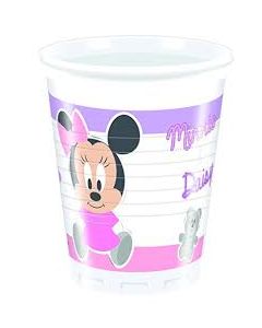 8 gobelets en plastique 20 cl - Minnie Baby