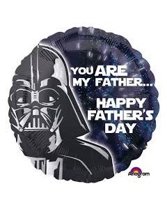 Ballon hélium rond Fête des pères - Star Wars