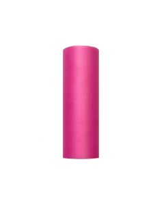 Rouleau de tulle rose - 15 cm x 9 m