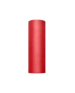 Rouleau de tulle rouge - 15 cm x 9 m