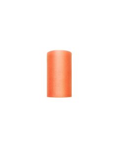 Rouleau de tulle - orange - 8 cm x 20 m