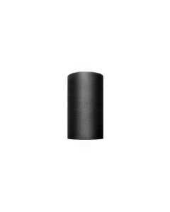 Rouleau de tulle - noir - 8 cm x 20 m