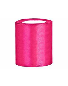 Ruban en satin 100 mm - fuchsia