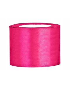 Ruban satin fuchsia – 50 mm x 25m