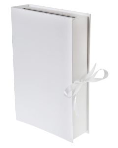 Urne mariage blanche forme livre