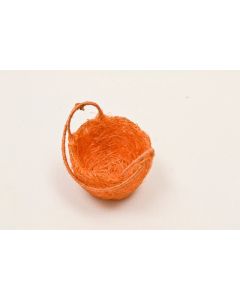 Panier sisal rond "Fantaisie" - Orange