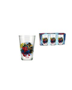 3 Verres en verre Spiderman pas chers