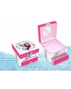 Boîte à bijoux rectangulaire « Secret de Fille » – Reine des Neiges