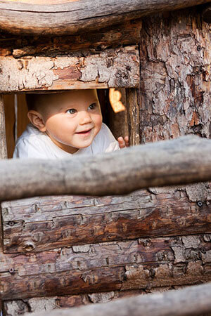 cache-cache avec bébé