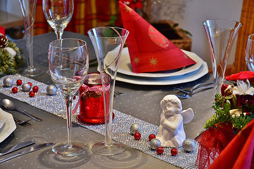 décoration table de Noël